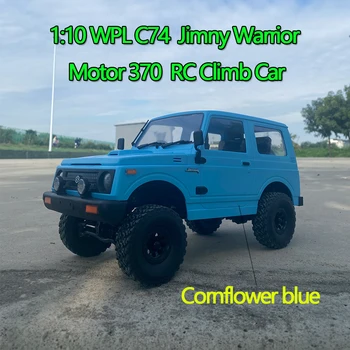 1/10 WPL C74 2.4G teljes méretű Jimny Warrior 4WD mászópálya távirányítós autó modell testreszabott kék RC gyermek játék ajándék