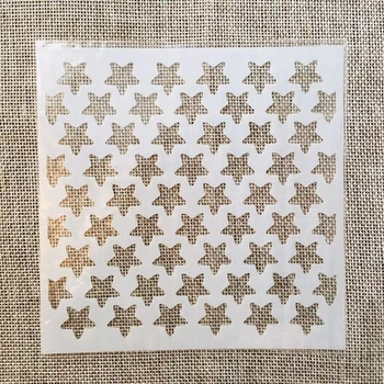 13cm Csillagok DIY rétegezés Sablonok Falfestés Scrapbook Színezés Dombornyomás Album dekoratív sablon