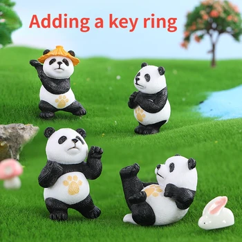 1db Harcművészetek Panda kulcstartó kreatív Kung Fu Panda kulcstartó női táska medálhoz Kulcskezelés Aranyos kulcstartó ékszerek