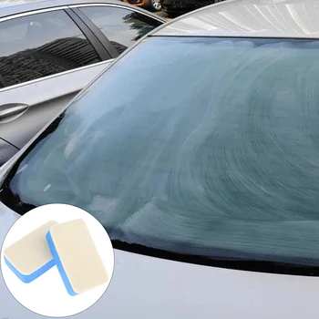 1db üvegolaj film tisztítás és törlés autóipari polírozott kristályozott gyapjú filc szélvédő Sellak tisztító üvegkefe