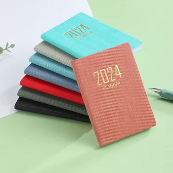 2024 Mini notebook egyszínű napló napló Jegyzettömb 365Days notebook költségvetés-tervező ütemezési szervező Koreai írószer iroda