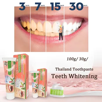 30G/100G Fogfehérítés Thaiföld fogkrém Fogfehérítő fehérítő Fogfehérítő Szájápolás Természetes gyógynövényszegfűszeg menta íz