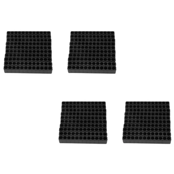 40Pcs 12 lyukú csavarhúzó bittartó doboz blokk fekete hat szögben 6,35 mm-es fogantyúhoz