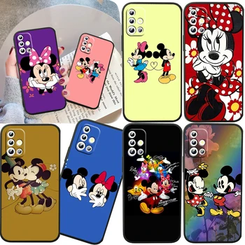 Aranyos Disney Mickey Samsung A04S A81 A91 A71 A51 A41 A31 A12 A21S A01 4G 5G szilikon puha fekete telefontok