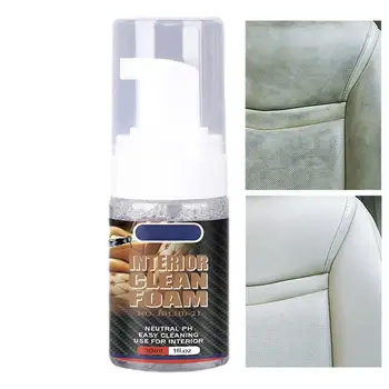 Autó belső tisztító hab autó bőr üléstisztító és kondicionáló univerzális autó belső bőrtisztító UV védelemmel