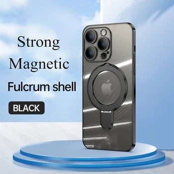  autómágneses edzett üveg kameralencse tok iPhone 11 12 13 14 Pro Max Plus erős mágneses fém telefongyűrű kicktand fedél