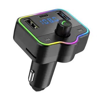  autós kihangosító Bluetooth 5.0 FM adókészlet adaptertöltővel MP3 kettős adó és USB FM vezeték nélküli lejátszó L5C6