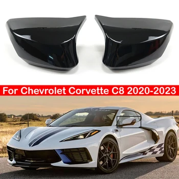 Chevrolet Corvette C8 2020-2023 autóhoz Visszapillantó oldalsó tükör burkolat matrica Szárnysapka Külső ajtó Visszapillantó tok burkolat Carbon