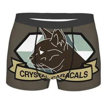 Crystal Caracals férfi boxer nadrág Big Floppa Anime Nagyon lélegző alsónadrág Kiváló minőségű nyomtatott rövidnadrág ajándékötlet