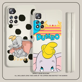 Disney Dumbo aranyos anime folyékony kötél telefontok Xiaomi Redmi Note 12 10 11 9 Pro Plus Speed Trubo 11S 11T 10S 9T 5G