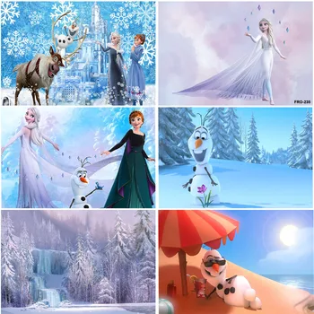 Disney Frozen téma hátterek babaváró gyerekeknek születésnapi zsúr, jég, hó, téli erdő hátterek, stúdió, fotóhívás kellékek