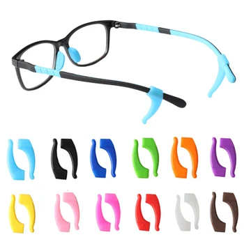 Divat csúszásgátló fülhorog Szemüveg kiegészítők Szemüveg kiegészítők Gyerek felnőtt színes szilikon markolat hegytartó Szemüveg markolat markolat