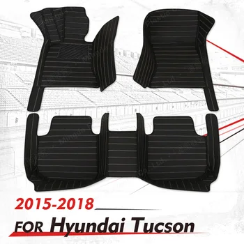 Egyedi autós padlószőnyegek a Hyundai Tucson 2015, 2016, 2017, 2018 autós lábpárnákhoz