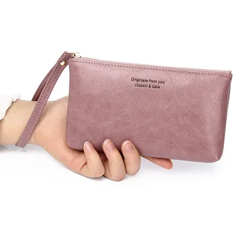 Egyszínű érme pénztárca Kis táska pénztárca csere pénztárca Cipzár alkalmi Új márka design Mini pénztárcák Bőr kártyatartó
