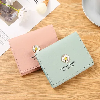 Fashion női pénztárca Női rövid pénztárcák Kawaii Mini kézitáska nőknek Érme PU bőr pénztárca kártyatartó
