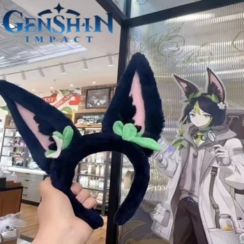 játék Genshin Impact Tighnari fejpánt plüss fejfedő puha töltött plüss játékok Anime figura gyermek játékok lány ajándékok cosplay