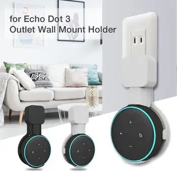 Kimeneti falra szerelhető konzol akasztó az Alexa Echo Dot 3 támogatáshoz 3. állványtartó intelligens hangszóró helytakarékos tartozékok