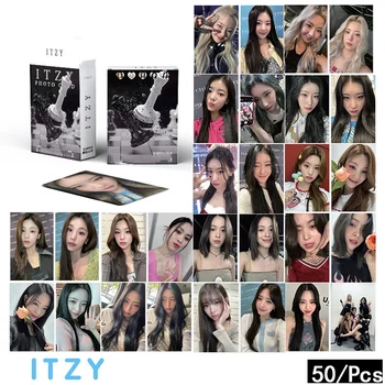 Kpop ITZY Album Card Blah LOMO kártya GUESS WHO Album kártya K-POP ITZY Képeslap Új a termékhez Kis kártya Yeji 54 darab / készlet