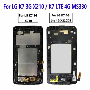 LG K7 3G X210 LCD kijelző érintőképernyős digitalizáló szerelvényhez LG K7 4G MS330 AS330 K332 K330 X210DS L51AL L52VL LS675