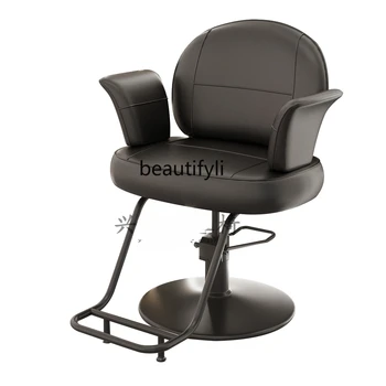 Light Luxury Fodrász Shop szék Hair Perm szék Szék Állítható fodrászat Fodrászat
