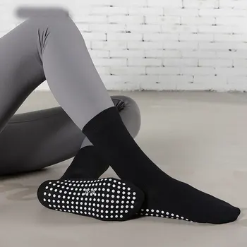 Pamut Légáteresztő középvonat zokni Felnőtt tánc Sport zokni Fitness fekvőtámaszok Jóga Pilates Sport zokni