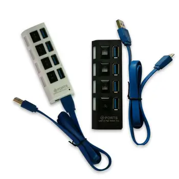 PzzPss USB 3.0 hub USB Hub 3.0 Multi USB Splitter Hálózati adapter használata 4/7 port Multiple Expander 2.0 USB3 hub switch PC-hez