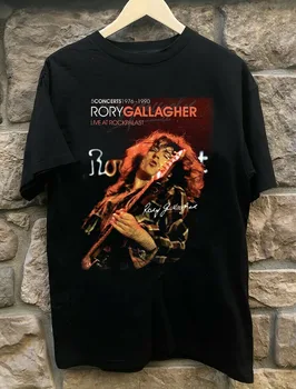 Rory Gallagher 1990 Ajándék rajongóknak pamut fekete S-2345XL Uniszex póló TMB396