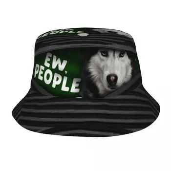 Summer Beach Hatwear Szibériai husky arc kiegészítők Vödör kalap Férfi nők Napsapkák Kutya állat kutyák Bob kalap Horgászsapkák Kültéri