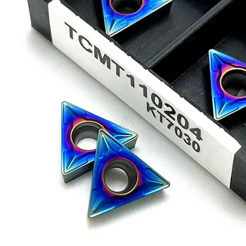 TCMT110204 TCMT110208 Nano Blue eredeti fém esztergaszerszám keményfém lapka Külső TCMT110204 maró