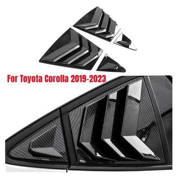 Toyota Corolla 2020-2023 autó hátsó oldalsó szellőzőnyílásához negyed ablak zsalu redőny fedél szénszálas színű