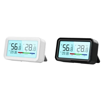  Tuya Smart Wifi hőmérséklet- és páratartalom-érzékelő vezeték nélküli hőmérő higrométer LCD otthoni távoli kapcsolat riasztással