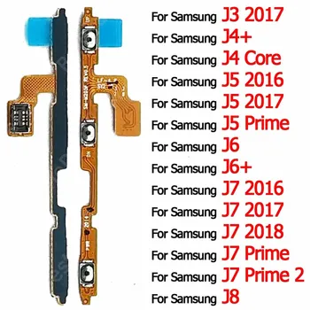  térfogatú némítás rugalmas kábel Samsung Galaxy J6 Plus J6 + J7 Prime 2 J8 2018 J3 2017 J4 Core J5 2016 bekapcsolási kábel