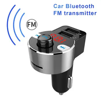  Többfunkciós Bluetooth-kompatibilis vevő MP3 zenelejátszó Kihangosító hívó autós töltő