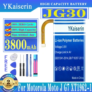 YKaiserin JG30 3800mAh akkumulátor Motorola Moto J MotoJ G7 XT1962-1 csere akkumulátorhoz