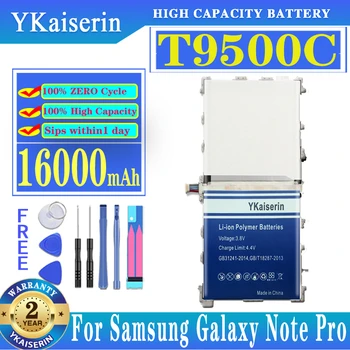 YKaiserin Új 16000mAh akkumulátor Samsung Galaxy Note Pro NotePro 12.2 SM P900 P901 P905 T9500C T9500E T9500U T9500K