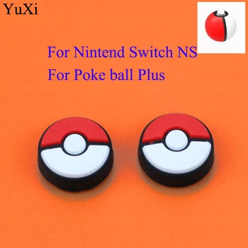 YuXi puha szilikon analóg hüvelykujj markolatok Caps fedél Nintention Switch pokeball Poke Ball Plus go kontroller játék kiegészítők